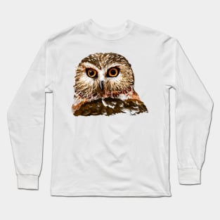 Saw Whet Owl Long Sleeve T-Shirt